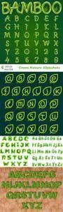 Vectors - Green Nature Alphabets