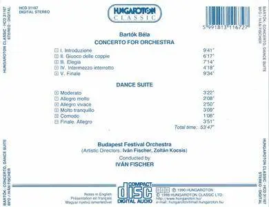 Budapest Festival Orchestra, Iván Fischer - Béla Bartók: Concerto for Orchestra & Dance Suite (1990)