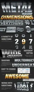 GraphicRiver - Dimension Metal 3D Generator