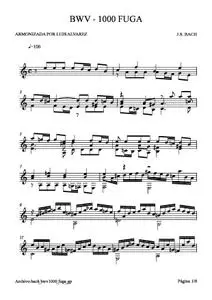 bach bwv1000 fuga