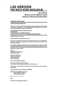 Yen Press - Log Horizon The West Wind Brigade Vol 03 2022 Hybrid Comic eBook