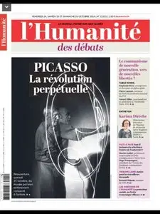 L'Humanite Du Vendredi 24 & Samedi 25 & Dimanche 26 Octobre 2014