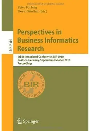 Perspectives in Business Informatics Research