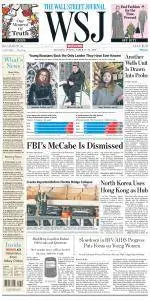 The Wall Street Journal - March 17, 2018