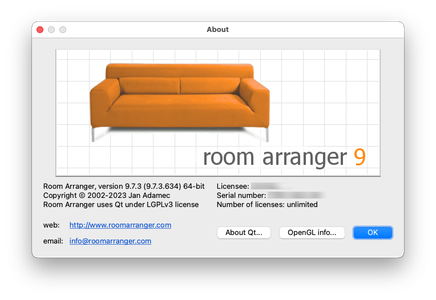 Room Arranger 9.7.3 Multilingual macOS