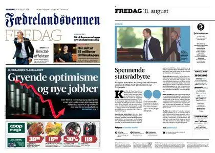 Fædrelandsvennen – 31. august 2018