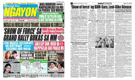 Pilipino Star Ngayon – Abril 22, 2022