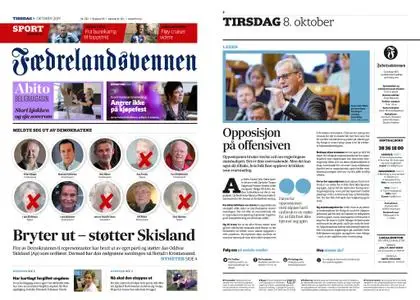 Fædrelandsvennen – 08. oktober 2019