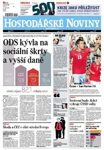 Hospodarske noviny from 10. 09. 2009