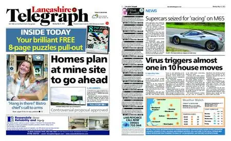 Lancashire Telegraph (Blackburn, Darwen, Hyndburn, Ribble Valley) – May 31, 2021