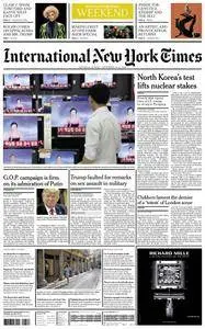 International New York Times - 10-11 September 2016