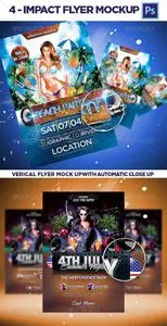 GraphicRiver 4 Impact Flayer Mockup
