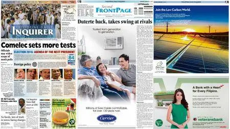 Philippine Daily Inquirer – February 15, 2016