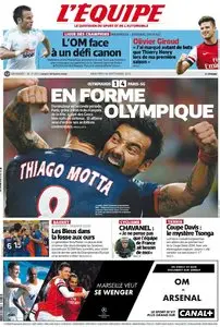 L'Equipe du  Mercredi 18 Septembre 2013