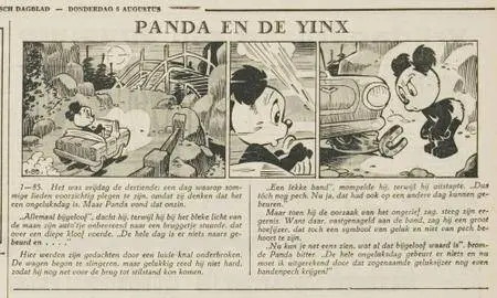 Kranten Strips 00 Panda V085 Panda En De Yinx Leidsch Dagblad 1965