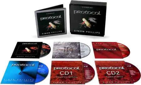 Simon Phillips - Protocol (6CD Box Set) (2019) {Compilation, Reissue, Remastered}