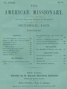 «The American Missionary — Volume 33, No. 10, October, 1879» by Various