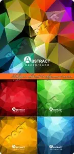 Polygon abstract background vector