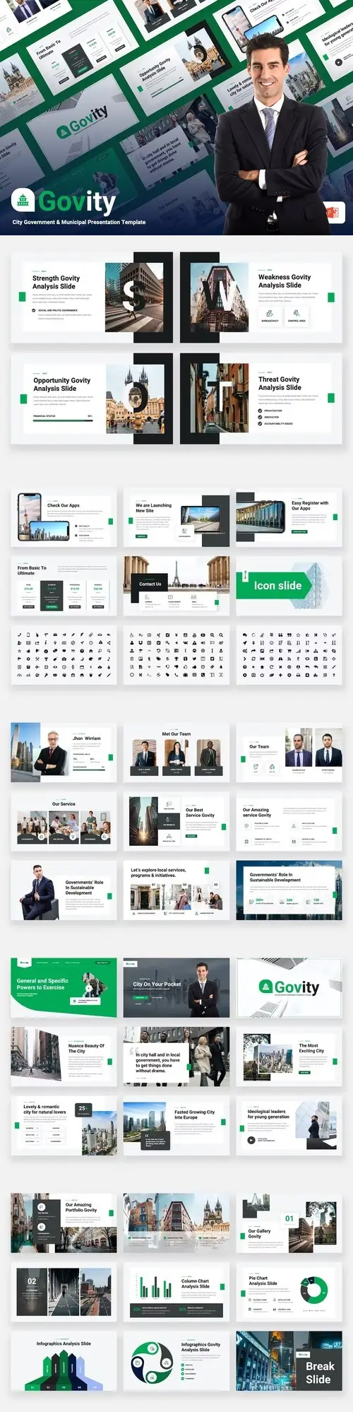 Govity City Government Powerpoint Template / AvaxHome