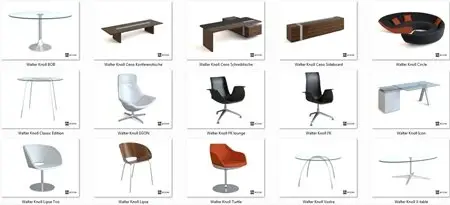 3D Models: Furniture Walter Knoll