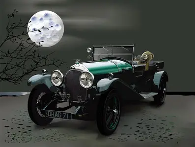 Illustrated Car Dragon in CorelDRAW