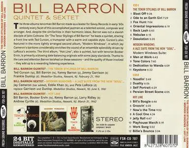 Bill Barron - Quintet & Sextet (1961-1962) {2012 2CD Savoy Jazz-Fresh Sound Records FSR-CD 707}