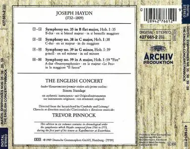 Trevor Pinnock, The English Concert - Joseph Haydn: The "Sturm & Drang" Symphonies, Vol. 1 "Fire" (1989)