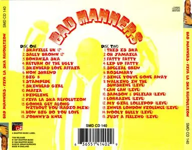 Bad Manners - Viva La Ska Revolution (1998) {2CD Set, Recall--Snapper Music SMDCD140 rec 1980's}