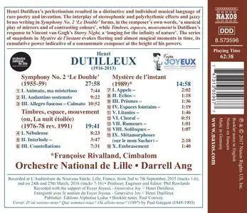 Orchestre National de Lille & Darrell Ang - Dutilleux: Symphony No. 2 "Le double" (2017)