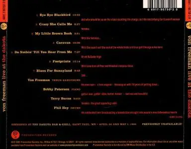 Von Freeman - Live At The Dakota (2001)