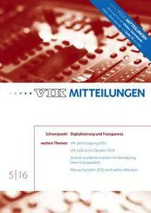 VIK Mitteilungen - Nr.5 2016