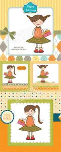 Girl birthday cards