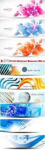 Vectors - Vivid Abstract Banners Mix 2