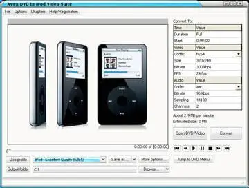 Avex DVD to iPod Video Suite v4.5 Build 02