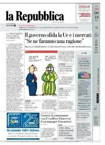 la Repubblica - 29 Settembre 2018