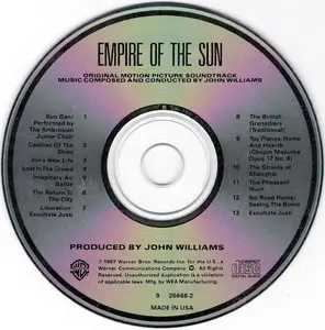 John Williams - Empire Of The Sun (Original Motion Picture Soundtrack) (1987) {Warner Bros.} **[RE-UP]**