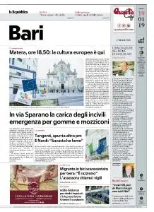 la Repubblica Bari - 19 Gennaio 2019
