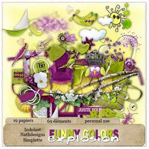 Scrap Kit: Funny Colors Explosion