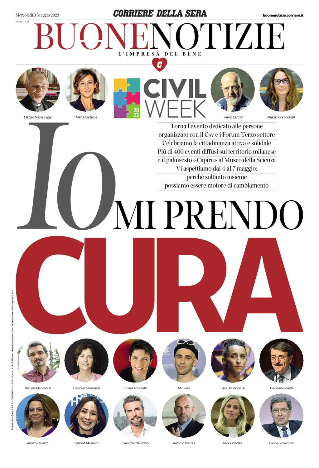 Corriere della Sera Buone Notizie - 3 Maggio 2023