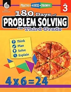 180 Days of Problem Solving for Third Grade – Build Math Fluency with this 3rd Grade Math Workbook