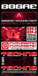 EE - Bogre  Modern Techno Font Z7HBBNN