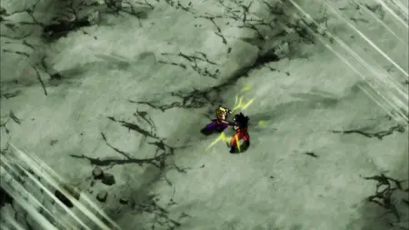 Dragon Ball Super (2015 S05E37 With Great Joy! The Fighting Freak Saiyans Battle Rejoined! ZR