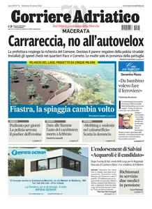 Corriere Adriatico Macerata - 16 Marzo 2025