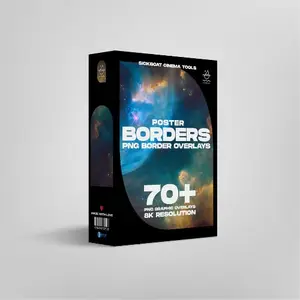 SICKBOAT - Poster Borders - PNG Border Overlays (8K)