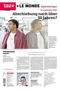 taz die tageszeitung  - 13 September 2024