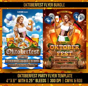GraphicRiver - Oktoberfest Flyer Bundle