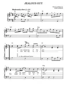 Jealous guy - John Lennon (Easy Piano)