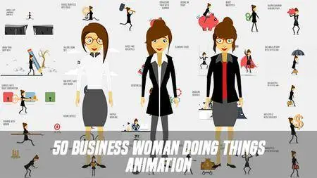 Business Woman Doing Things Animation - Project for After Effects (VideoHive)