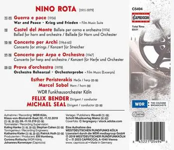 Felix Bender, Michael Seal, WDR Funkhausorchester Köln - Nino Rota: Film Music; Concertos (2023)