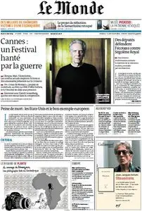 Le Monde du Jeudi, 15. Mai 2014